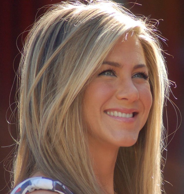 Jennifer Aniston at a ceremony to receive a star on the Hollywood Walk of Fame.
