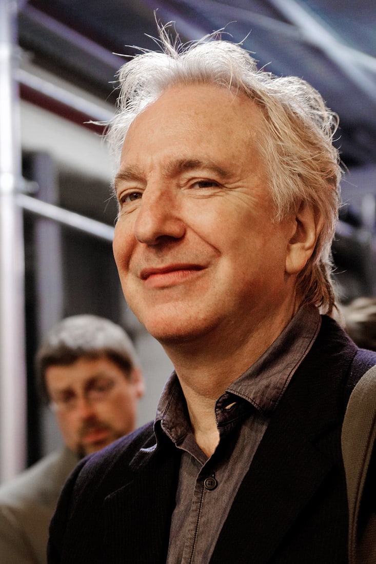 Portrait of Alan Rickman.