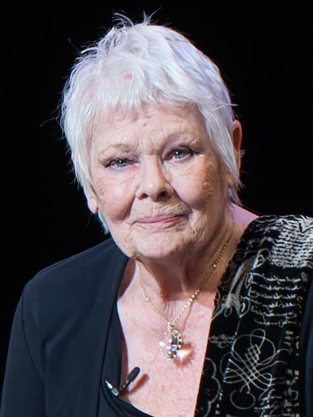 Portrait of Judi Dench.