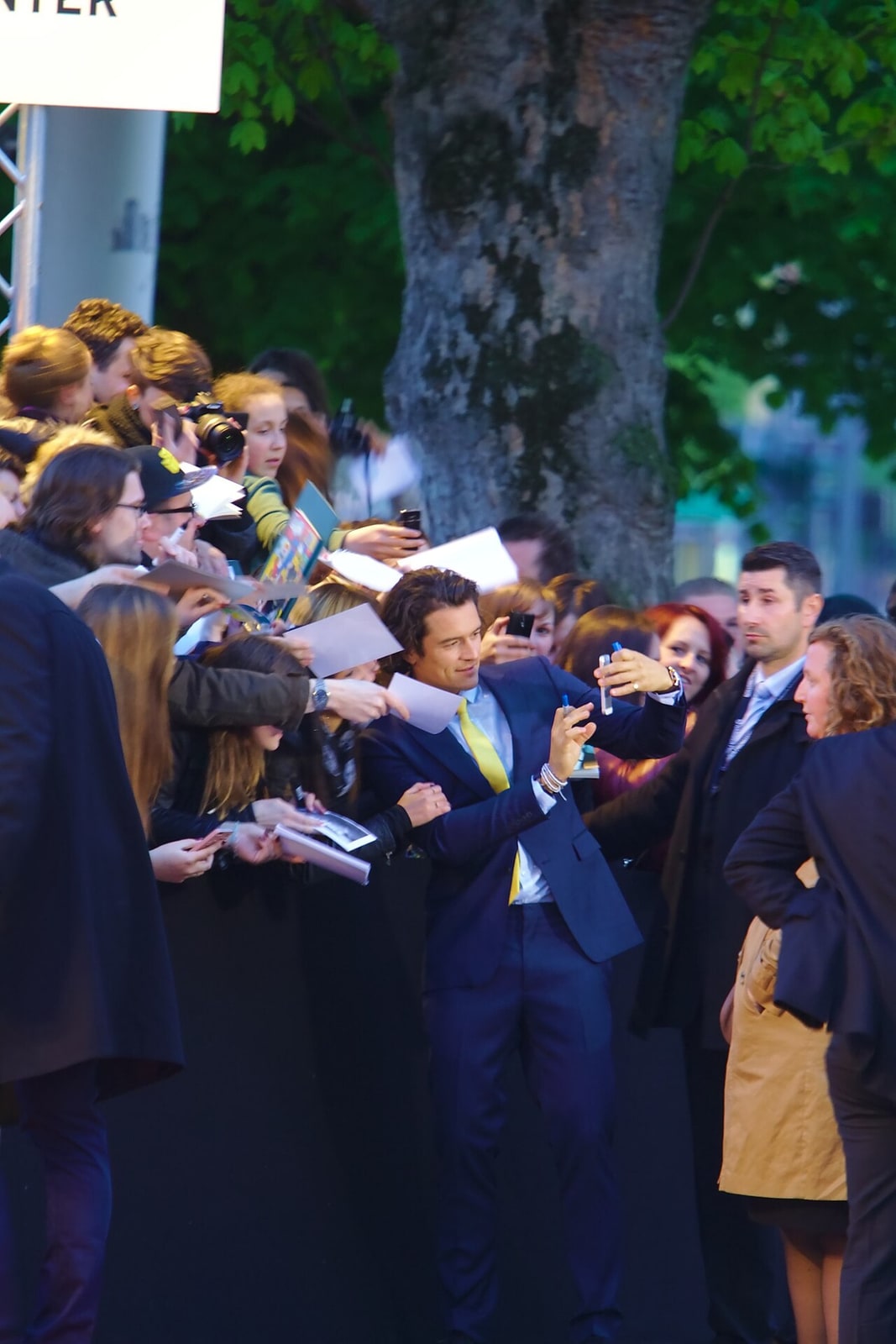 Orlando Bloom at the Hamburg premiere of Zulu in 2014.