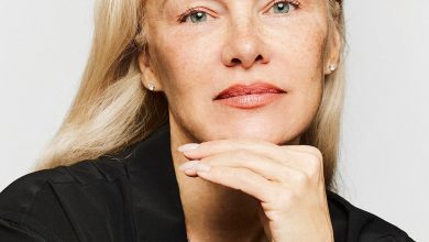 Pamela Anderson in a 2024 portrait by Norman Wong.