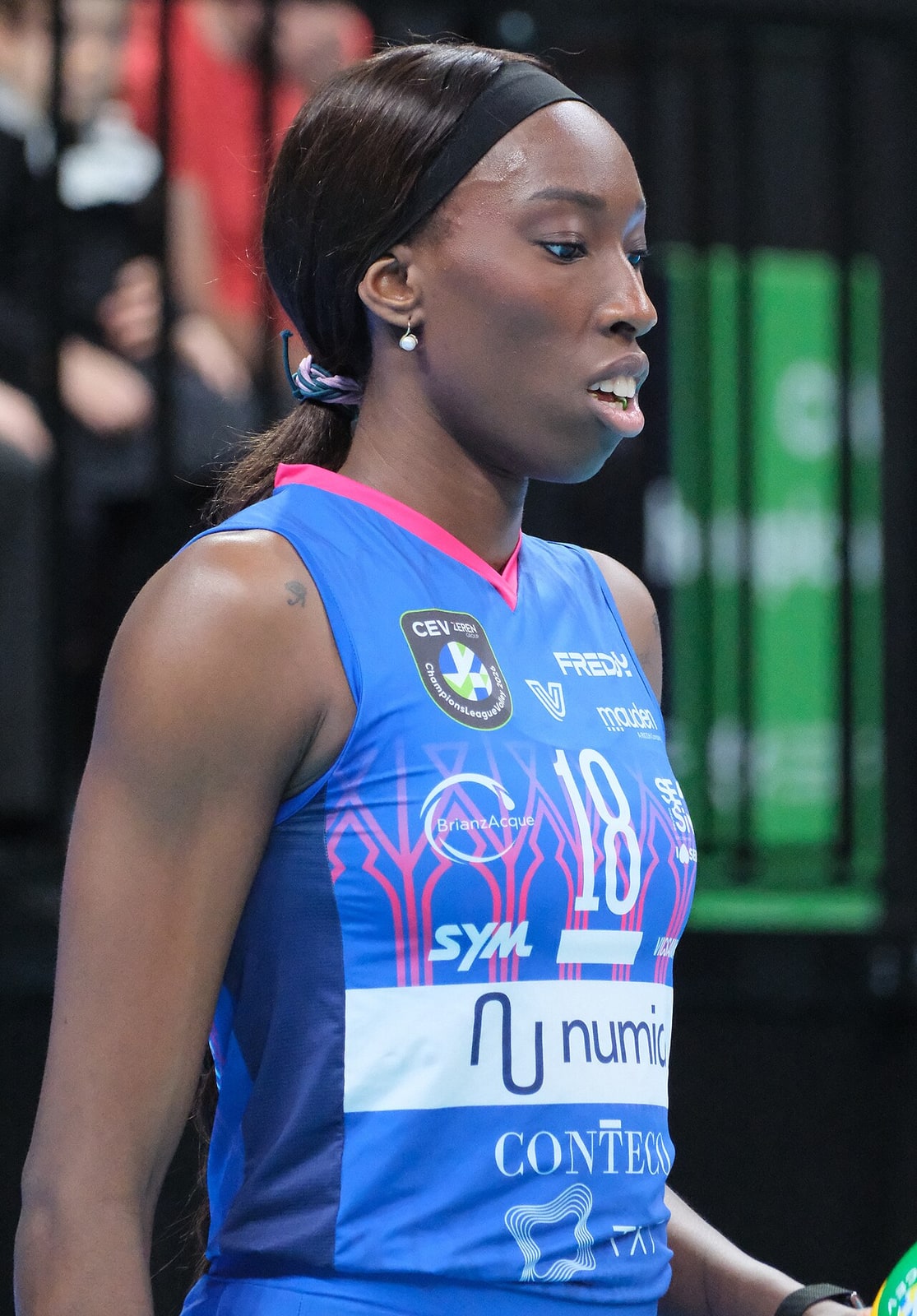 Paola Egonu at a club match in January 2026.