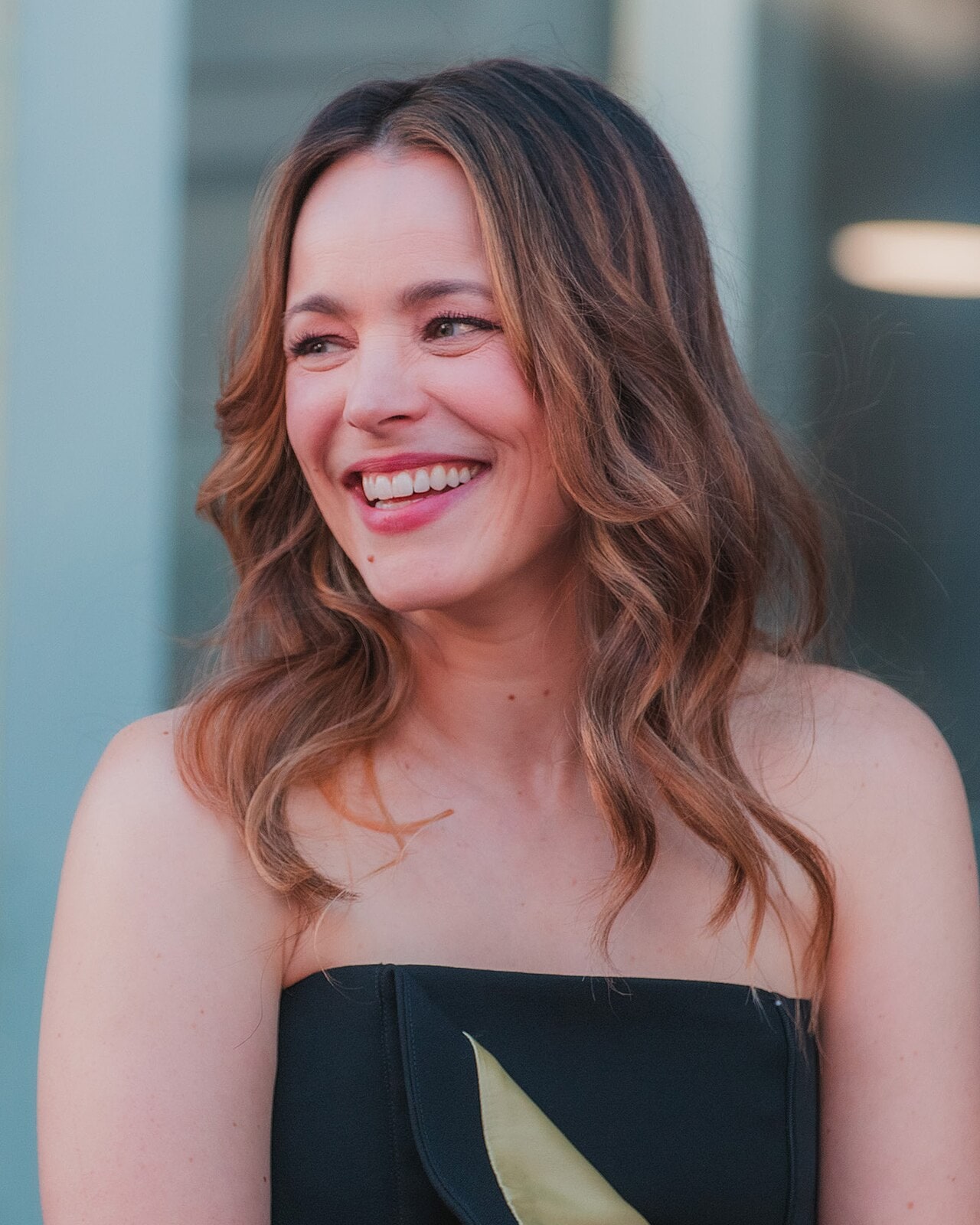 Rachel McAdams at a ceremony to receive a star on the Hollywood Walk of Fame