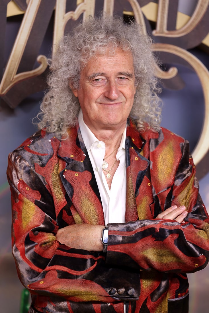 Portrait of Brian May.
