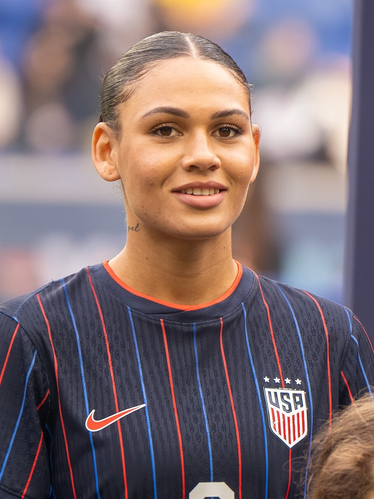 Trinity Rodman with the United States team in March 2026.