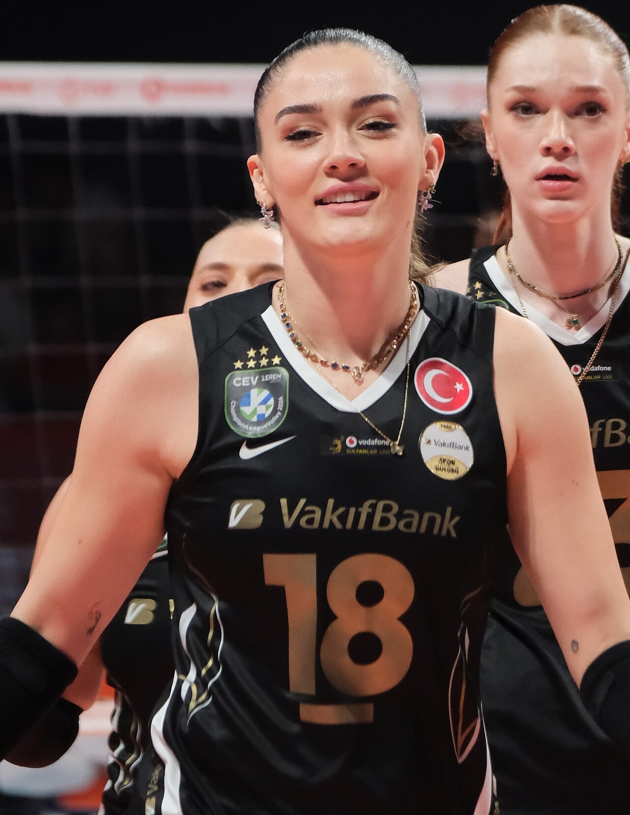 Zehra Güneş in action for VakıfBank in 2026.
